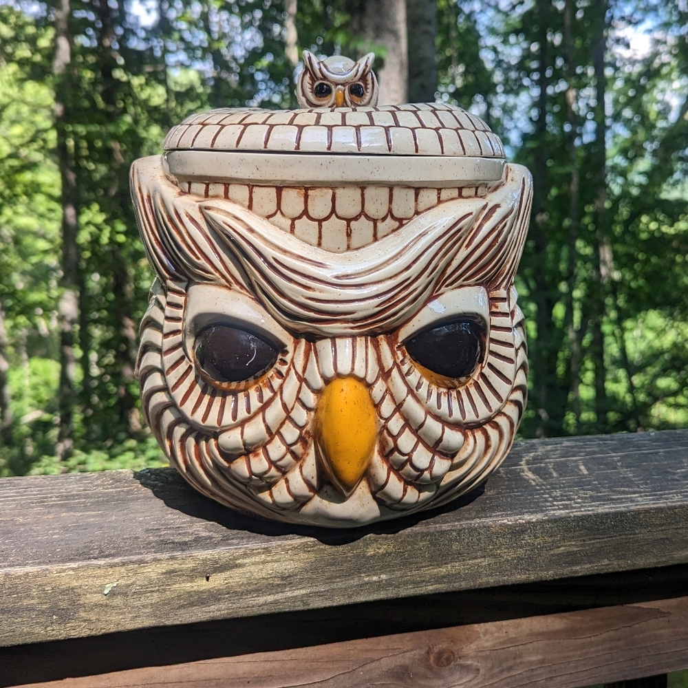 Scioto mold 1978 Ceramic Owl cookie jar